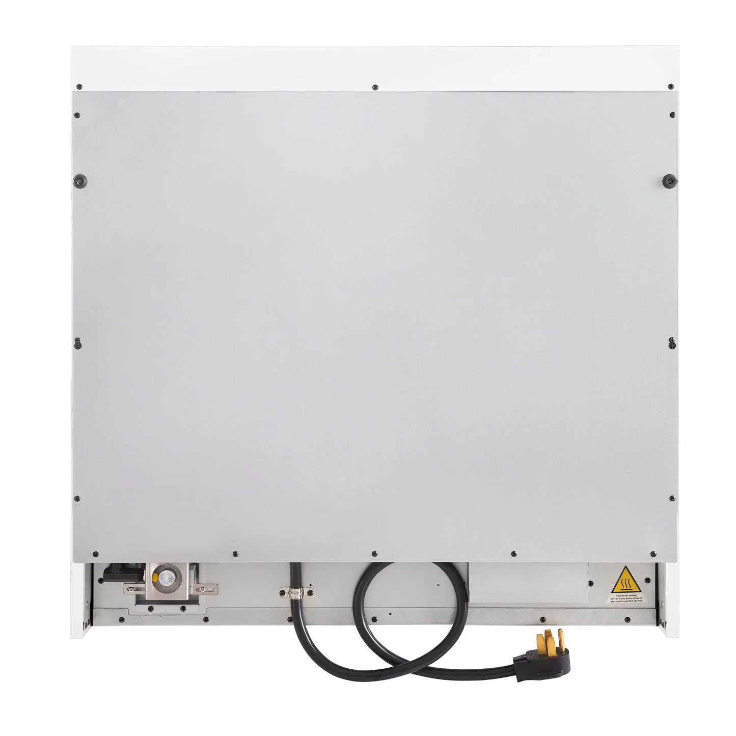 Forno Antico 36-inch Dual Fuel Range White and Antique Brass Design with 6 Sealed Gas Burners and Electric Convection Oven FORNO