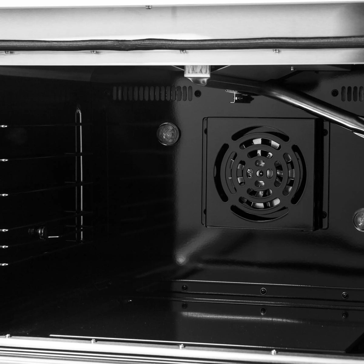 FORNO Galiano 48-inch Gas Range White & Antique Brass Design, 8 Burners, 107,000 BTU, Griddle, 6.58 cu.ft. Double Ovens FORNO