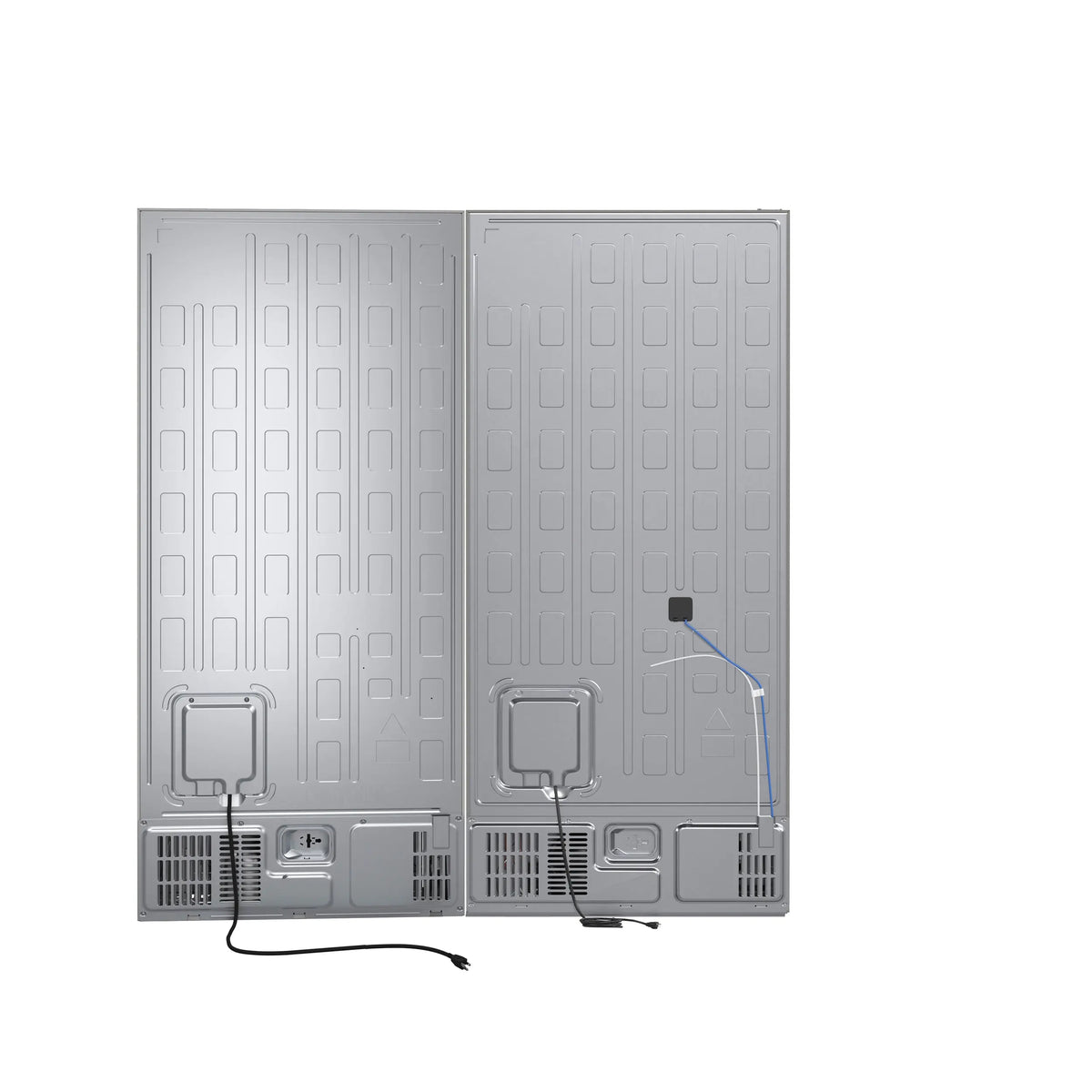 Forno Milano 2-Piece 62-Inch Freestanding Dual Bottom Freezer Refrigerator, Stainless Steel – 34.4 cu.ft, Touch Control, Ice Maker FORNO