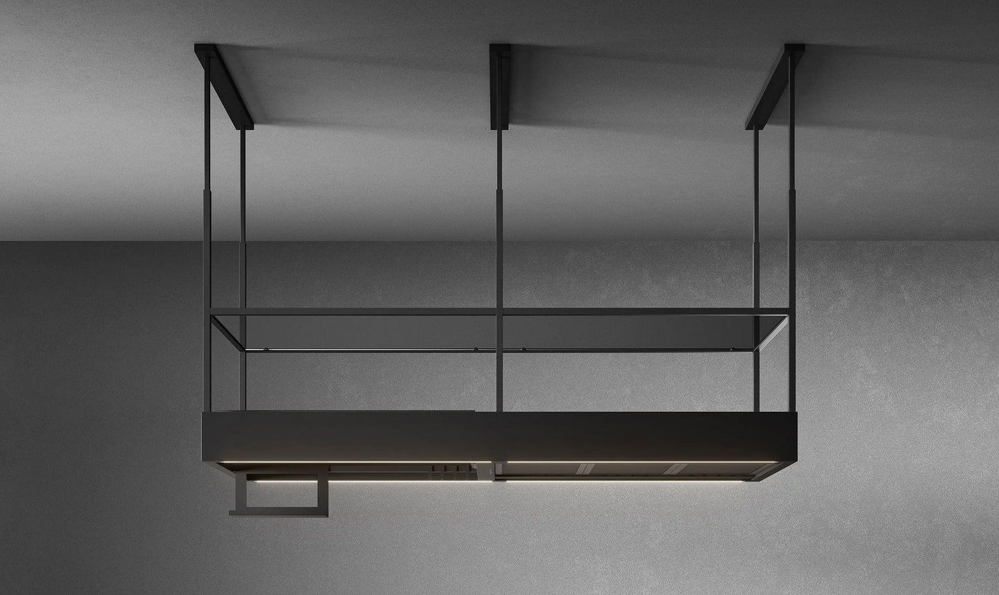 Falmec Spazio 70″ Island Hood, 400 CFM, Matte Black FCSPA70I4MB ITECH APPLIANCES