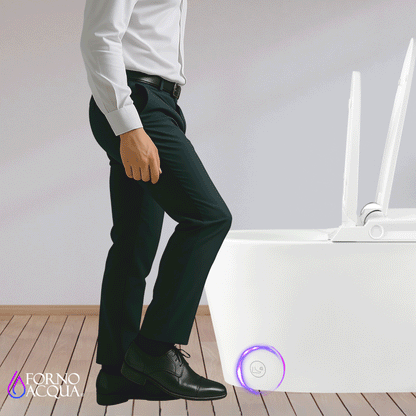 FORNO ACQUA Luxurious Smart Toilet. Includes Heated Seat, Auto Flush, Auto Lid, Powerful Flush, Ideal for Powder Rooms. FORNO