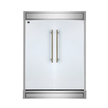 Forno Maderno 2-28-Inch Wide Convertible Refrigerator/Freezer in White, Decorative Trim, 27.2 cu.ft, 84-Inch High, ENERGY STAR Certified FORNO
