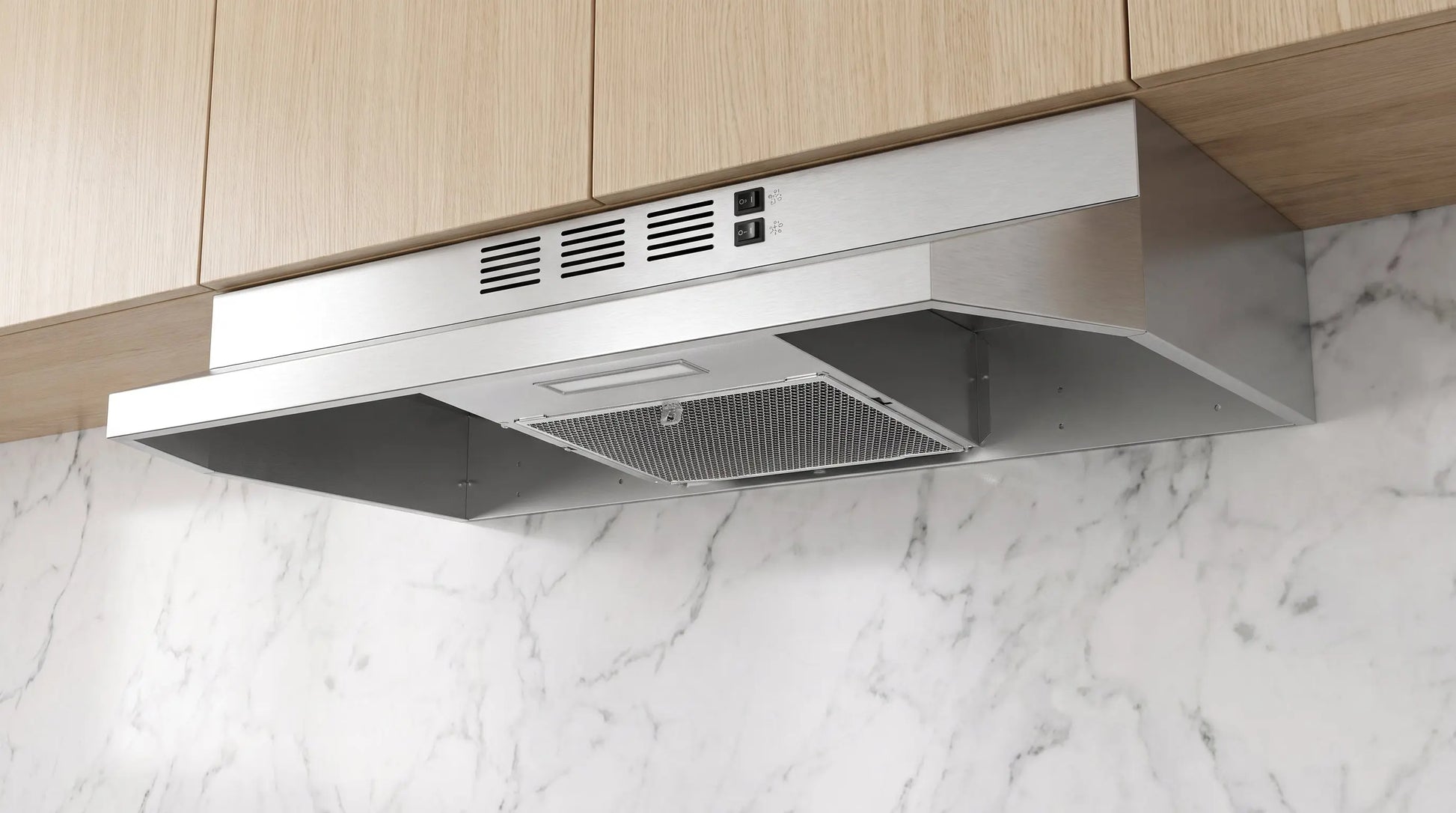Forno Cappa 30-Inch Under Cabinet Range Hood, Stainless Steel, 200 CFM, Convertible, LED Lighting FORNO