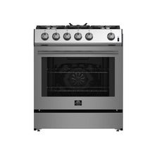 Forno Leonardo 30-Inch Stainless Steel Gas Range, 5 Sealed Burners (Totaling 39,500 BTU), 5 cu.ft. Convection Oven FORNO