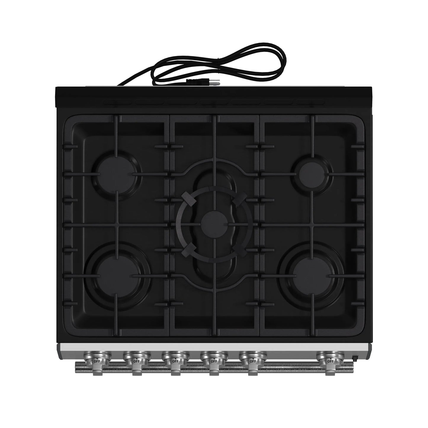 Forno Leonardo 30-Inch Stainless Steel Gas Range, 5 Sealed Burners (Totaling 39,500 BTU), 5 cu.ft. Convection Oven FORNO