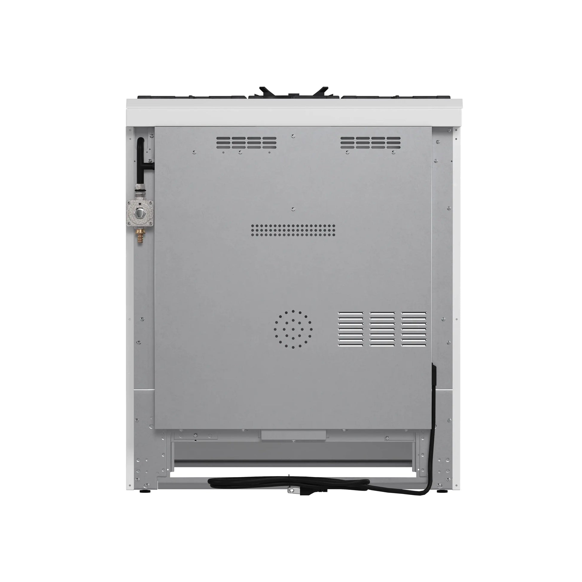 Forno Leonardo Espresso 30-Inch White Gas Range, 5 Burners, 39,500 BTU, 5 cu.ft Convection Oven FORNO