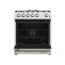 Forno Leonardo Espresso 30-Inch White Gas Range, 5 Burners, 39,500 BTU, 5 cu.ft Convection Oven FORNO
