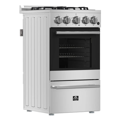 Forno Lamazze 20-Inch Freestanding Gas Range, Compact Design, Energy Efficient FORNO