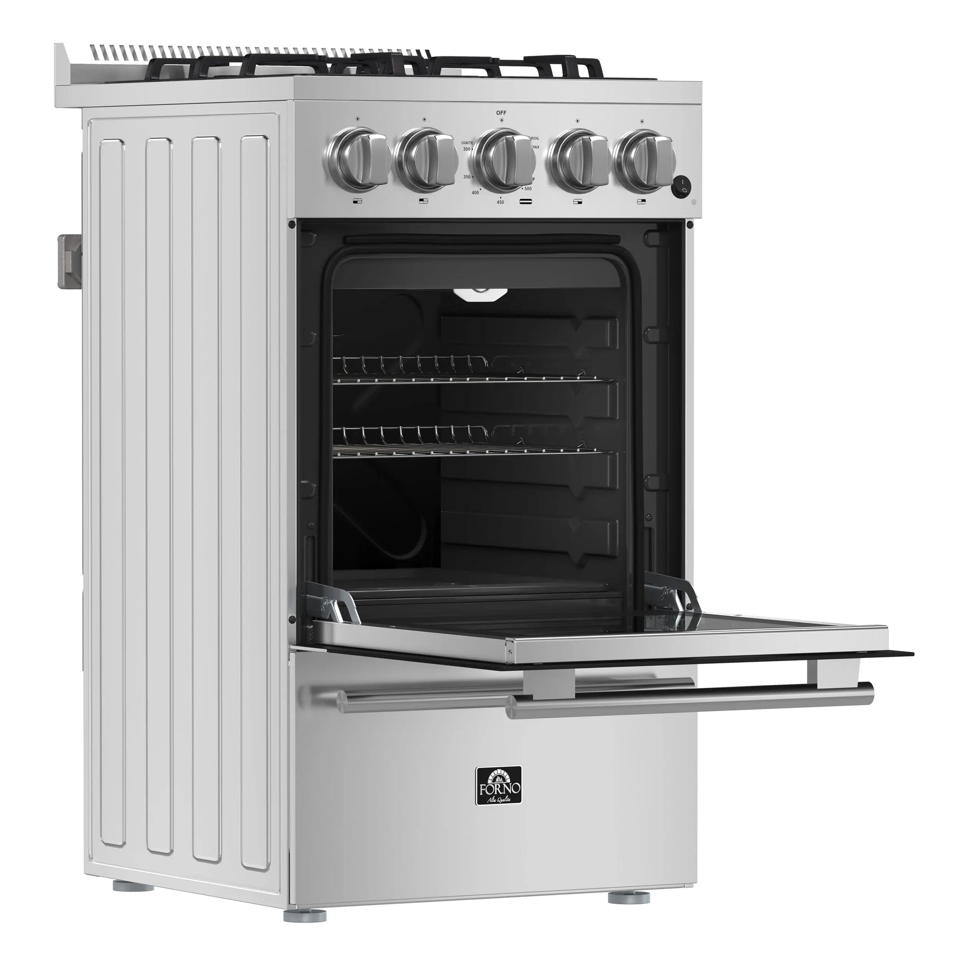Forno Lamazze 20-Inch Freestanding Gas Range, Compact Design, Energy Efficient FORNO