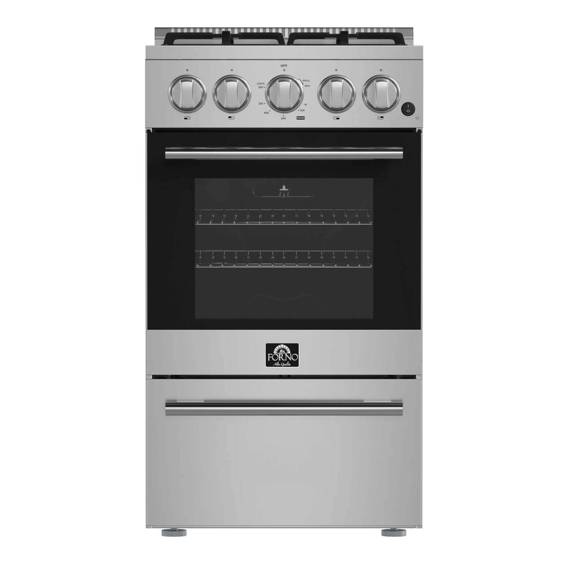 Forno Lamazze 20-Inch Freestanding Gas Range, Compact Design, Energy Efficient FORNO