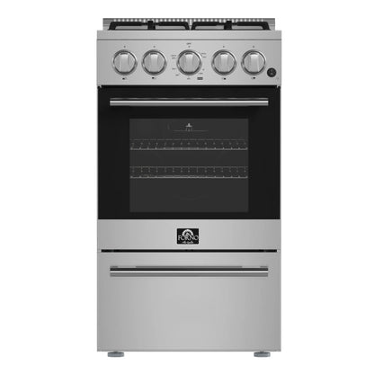 Forno Lamazze 20-Inch Freestanding Gas Range, Compact Design, Energy Efficient FORNO