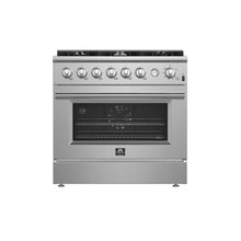 Marco 36-Inch Gas Range Stainless Steel, 6 Burners 67,000 BTU, 5.36 cu.ft. Convection Oven FORNO