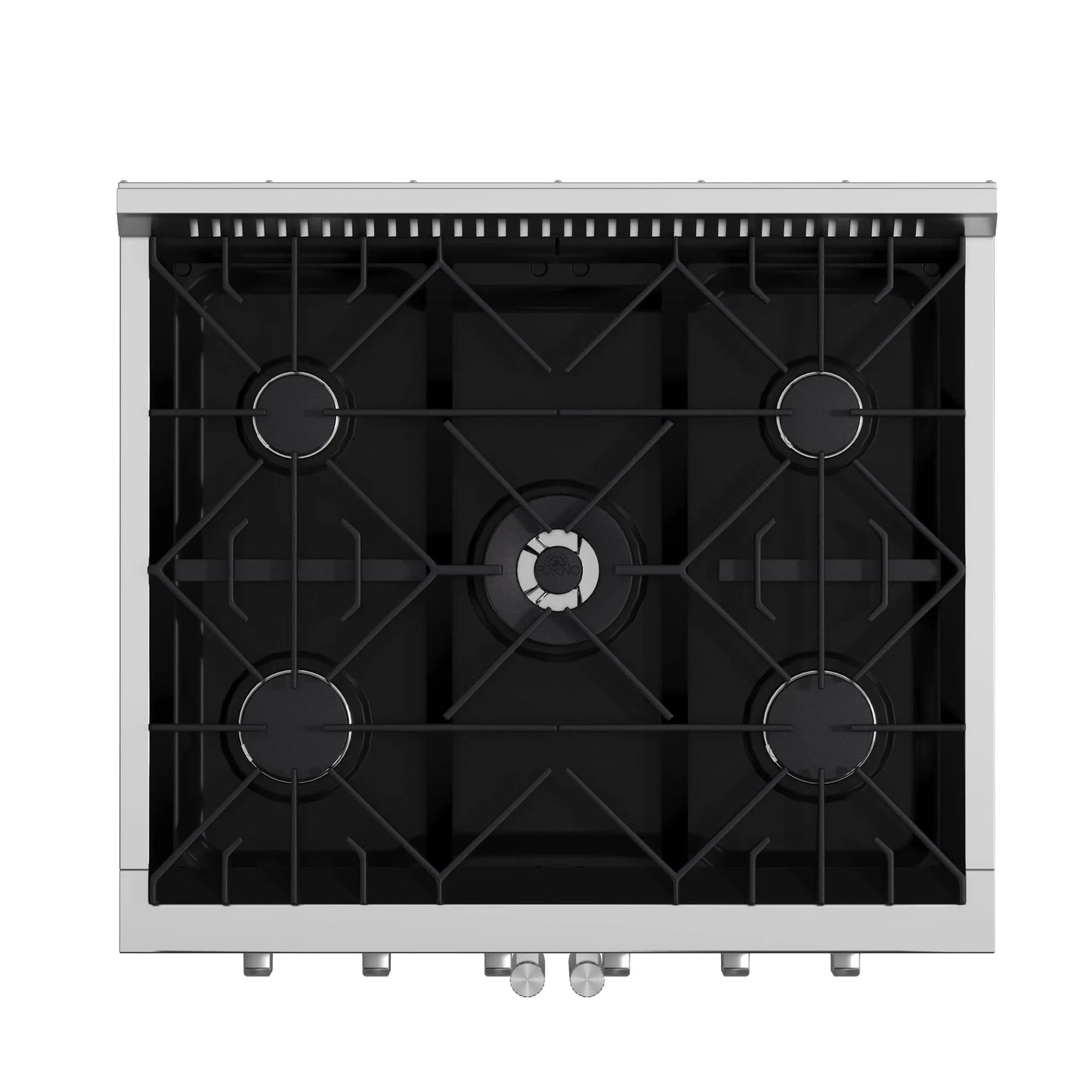 Forno Galiano 30-Inch Freestanding French Door Gas Range, 4 Burners, Convection Oven, Energy Efficient FORNO
