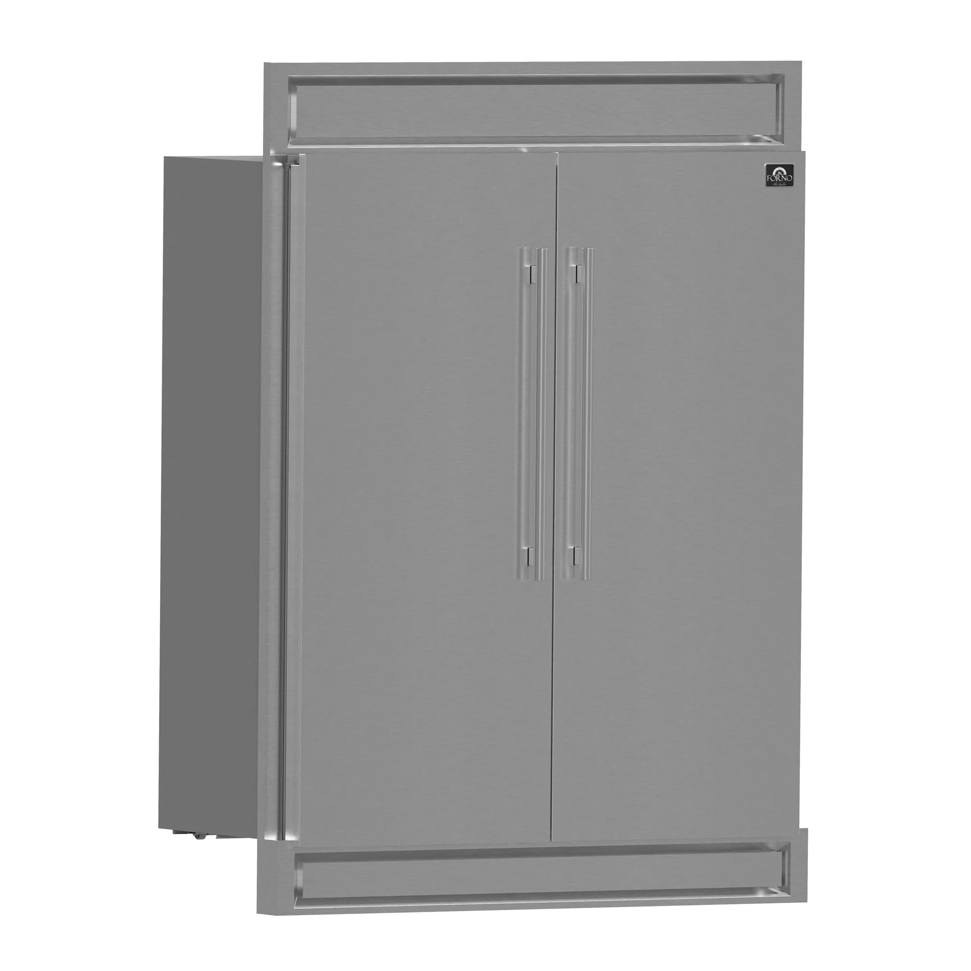 Forno Maderno 2-28-Inch Wide Convertible Refrigerator/Freezer, Decorative Trim, 27.2 cu.ft, 84-Inch High, ENERGY STAR Certified FORNO
