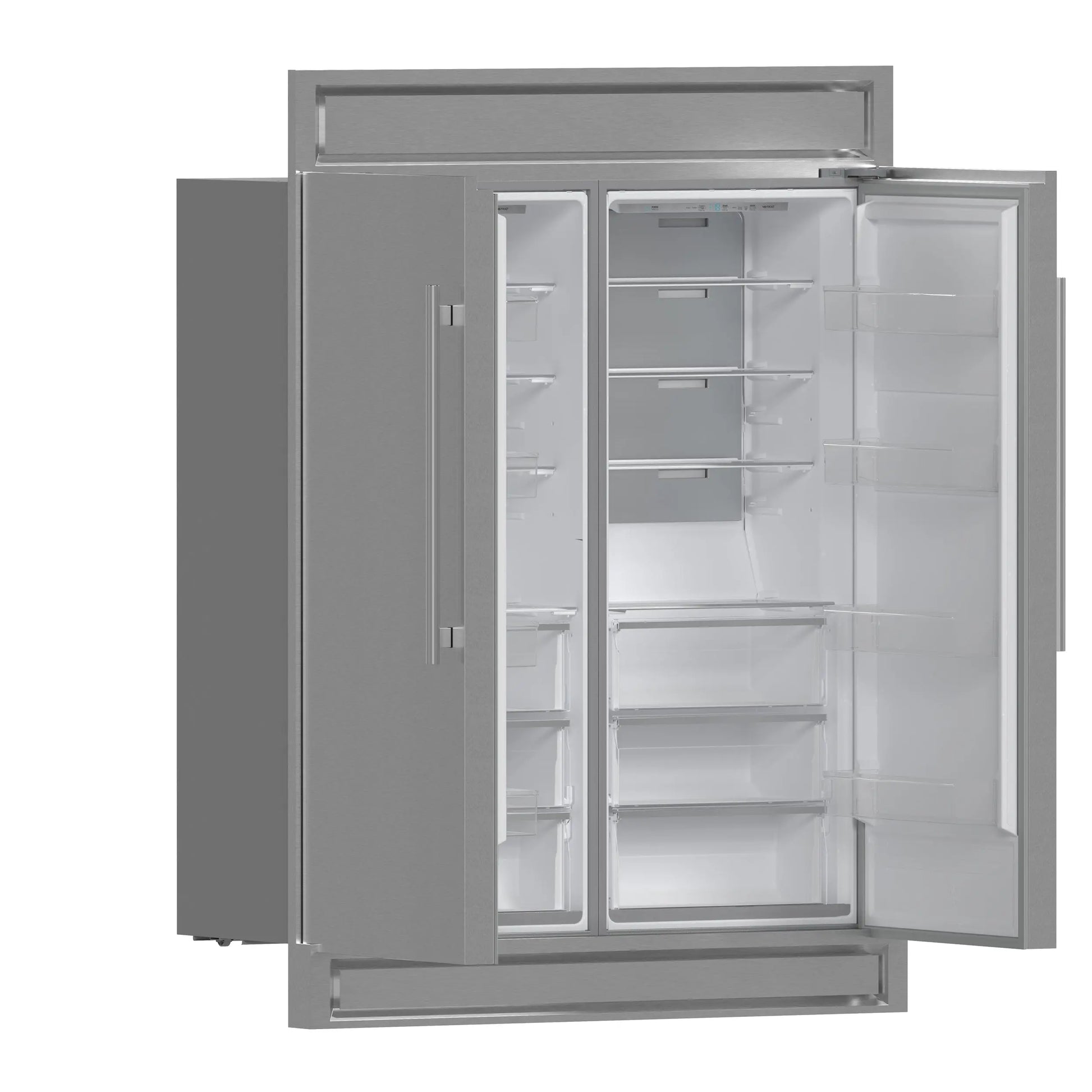 Forno Maderno 2-28-Inch Wide Convertible Refrigerator/Freezer, Decorative Trim, 27.2 cu.ft, 84-Inch High, ENERGY STAR Certified FORNO