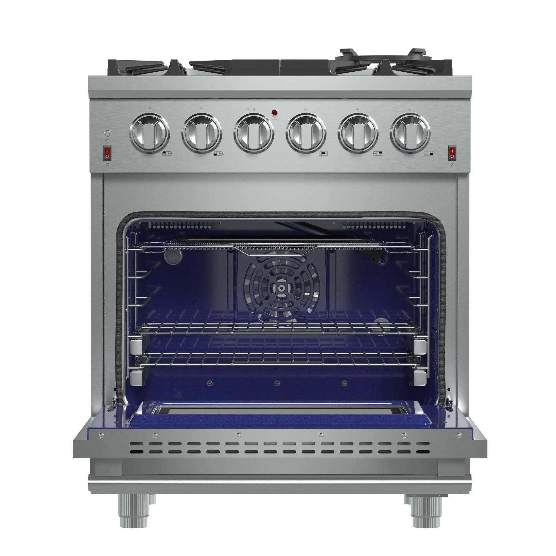 Forno Massimo 30-Inch Freestanding Gas Range, 5 Burners, True Convection Oven FORNO