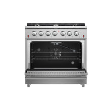 Forno Galiano 36-Inch Freestanding Gas Range, Stainless Steel, 6 Burners, Energy Efficient FORNO