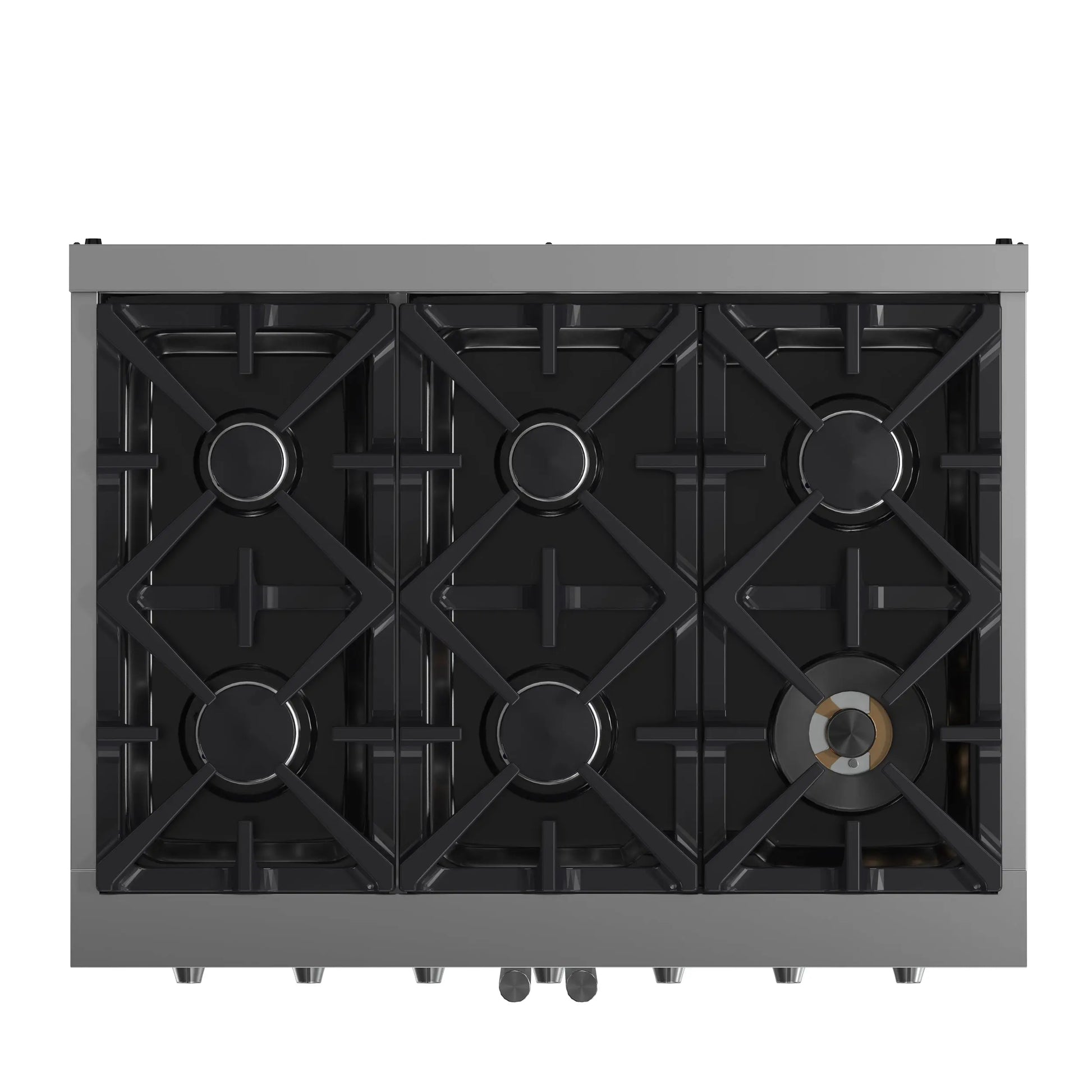 Forno Massimo 36-Inch Freestanding French Door Gas Range, 6 Burners, Convection Oven, Energy Efficient FORNO