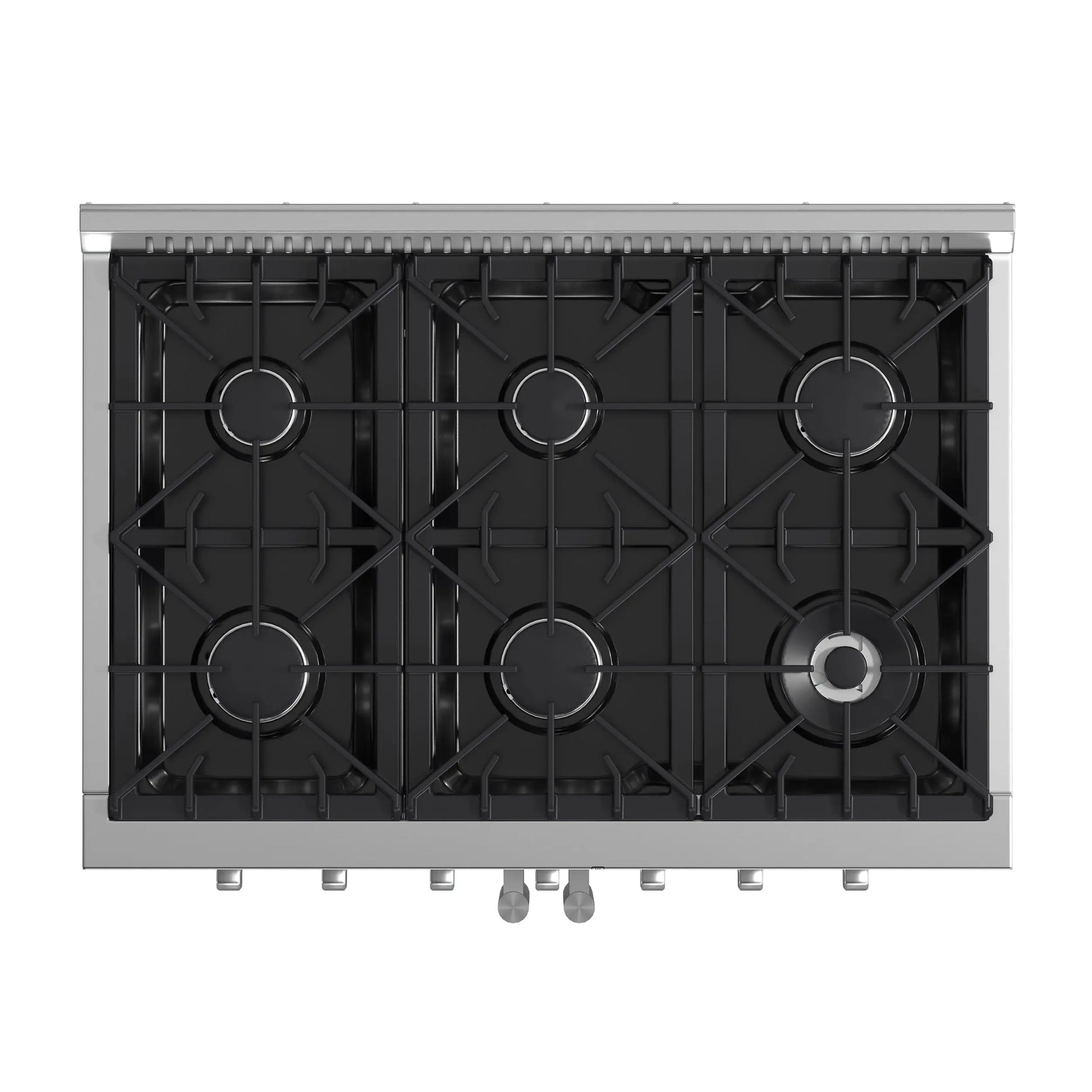 Forno Galiano 36-Inch Freestanding French Door Gas Range, 6 Burners, Convection Oven, Energy Efficient FORNO