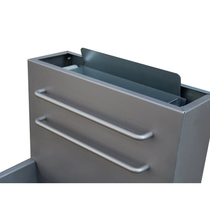 Forno Commerciale Natural Gas Deep Fryer, 3 Burners 90,000 BTU, 40 lbs, Millivolt Control FORNO