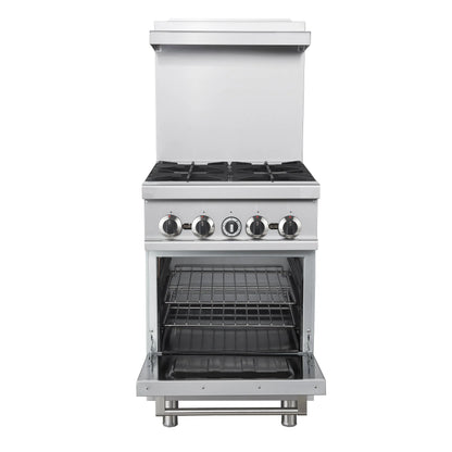 Forno Commerciale 24 Inch Gas Range with 4 Burners FORNO