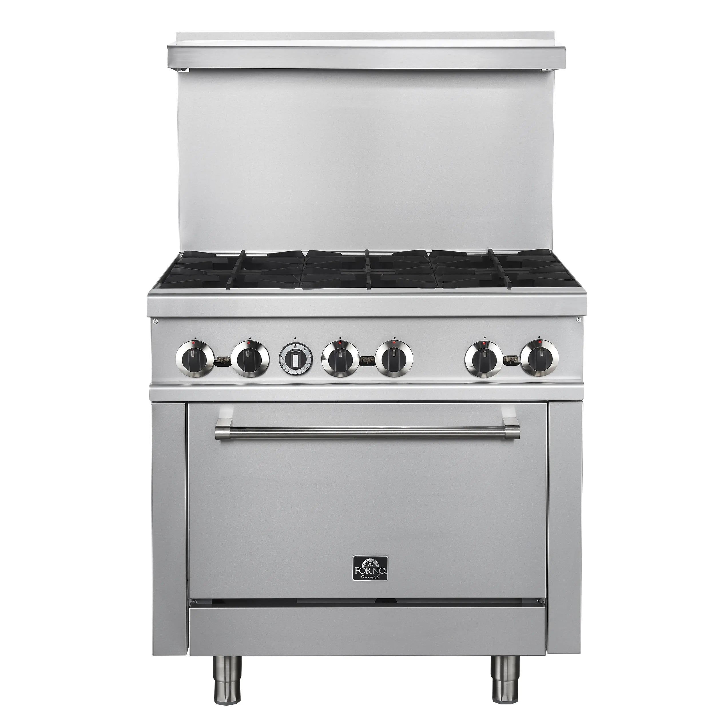 Forno Commerciale 36 Inch Gas Range with 6 Burners FORNO