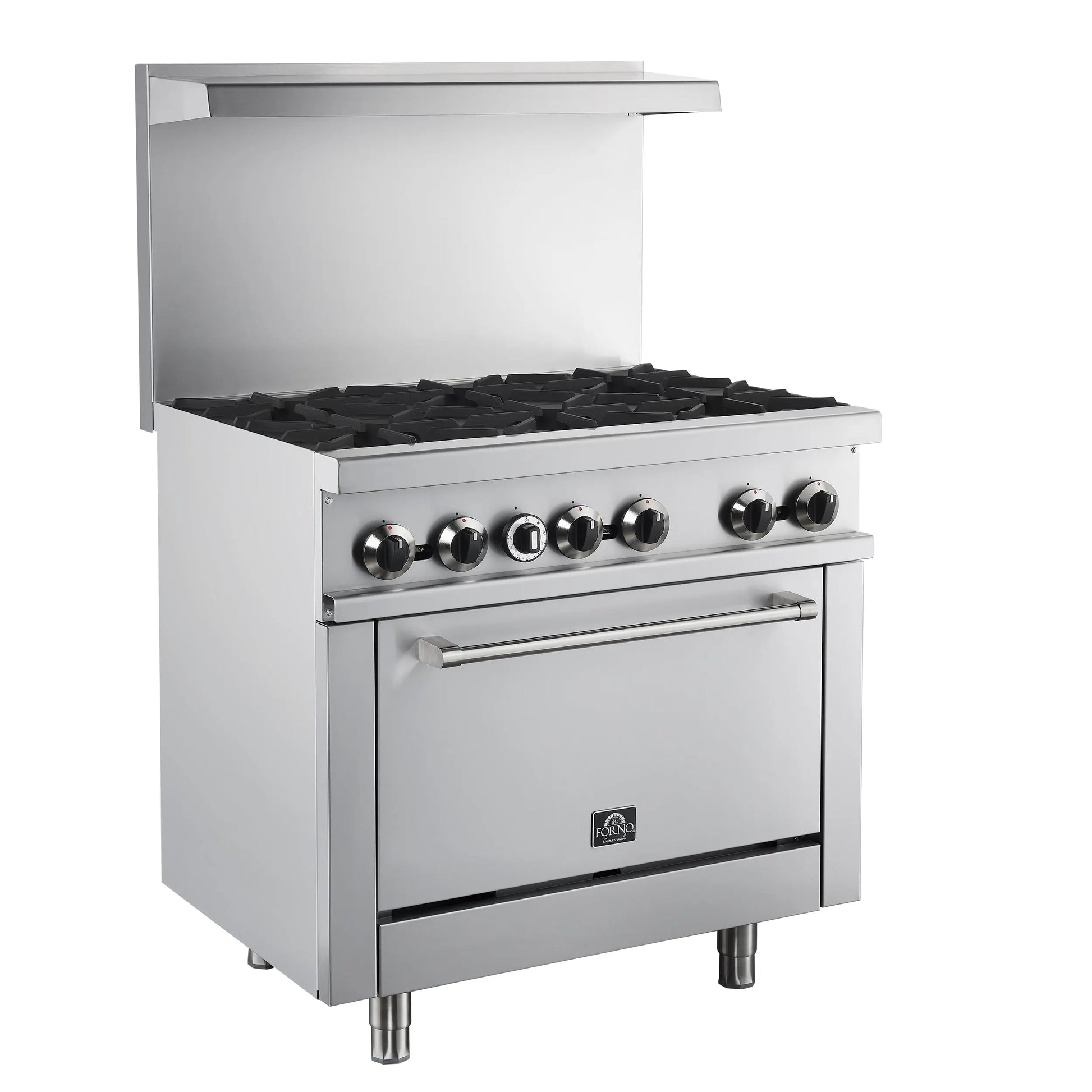 Forno Commerciale 36 Inch Gas Range with 6 Burners FORNO