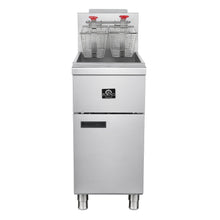 Forno Commerciale Natural Gas Deep Fryer, 3 Burners 90,000 BTU, 40 lbs, Millivolt Control FORNO