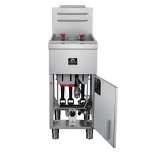 Forno Commerciale Propane Gas Deep Fryer, 4 Burners 120,000 BTU, 50 lbs Oil Capacity, Millivolt Control FORNO