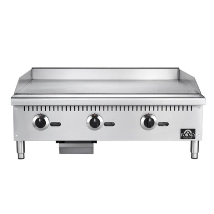 Forno Commerciale 36 Inch Gas Griddle, 3 Burners FORNO