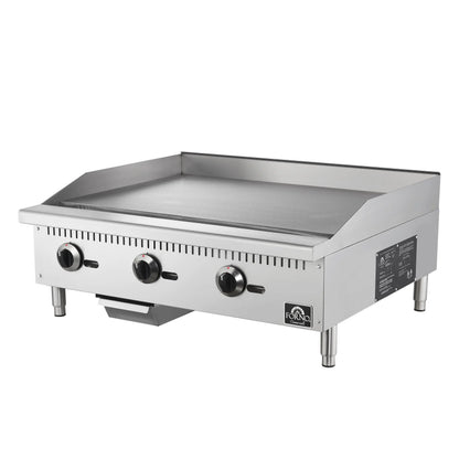 Forno Commerciale 36 Inch Gas Griddle, 3 Burners FORNO