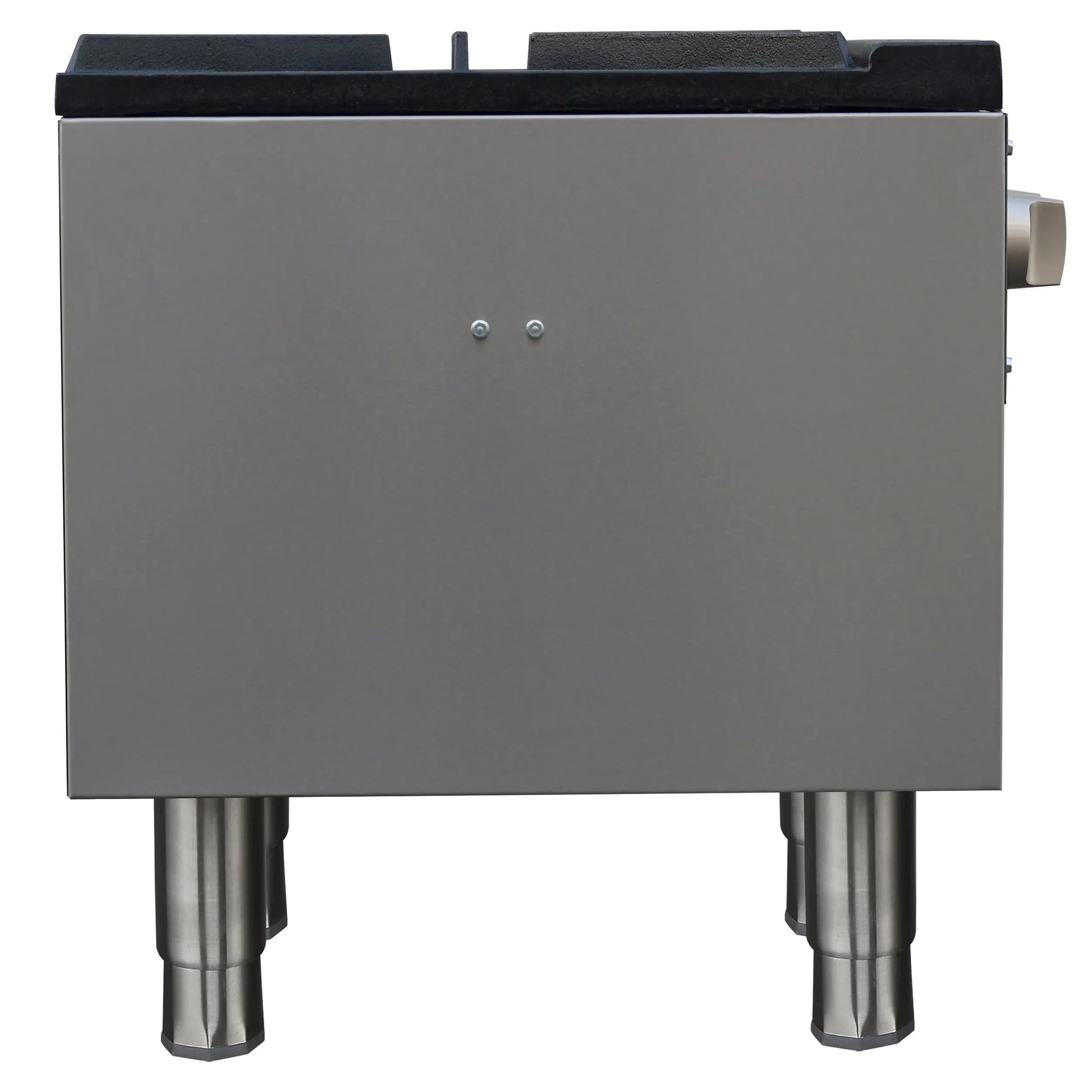 Forno Commerciale gas stock pot range, 1 powerful 3-ring burner, 80,000 BTU, durable stainless steel, heavy-duty cast iron grate FORNO