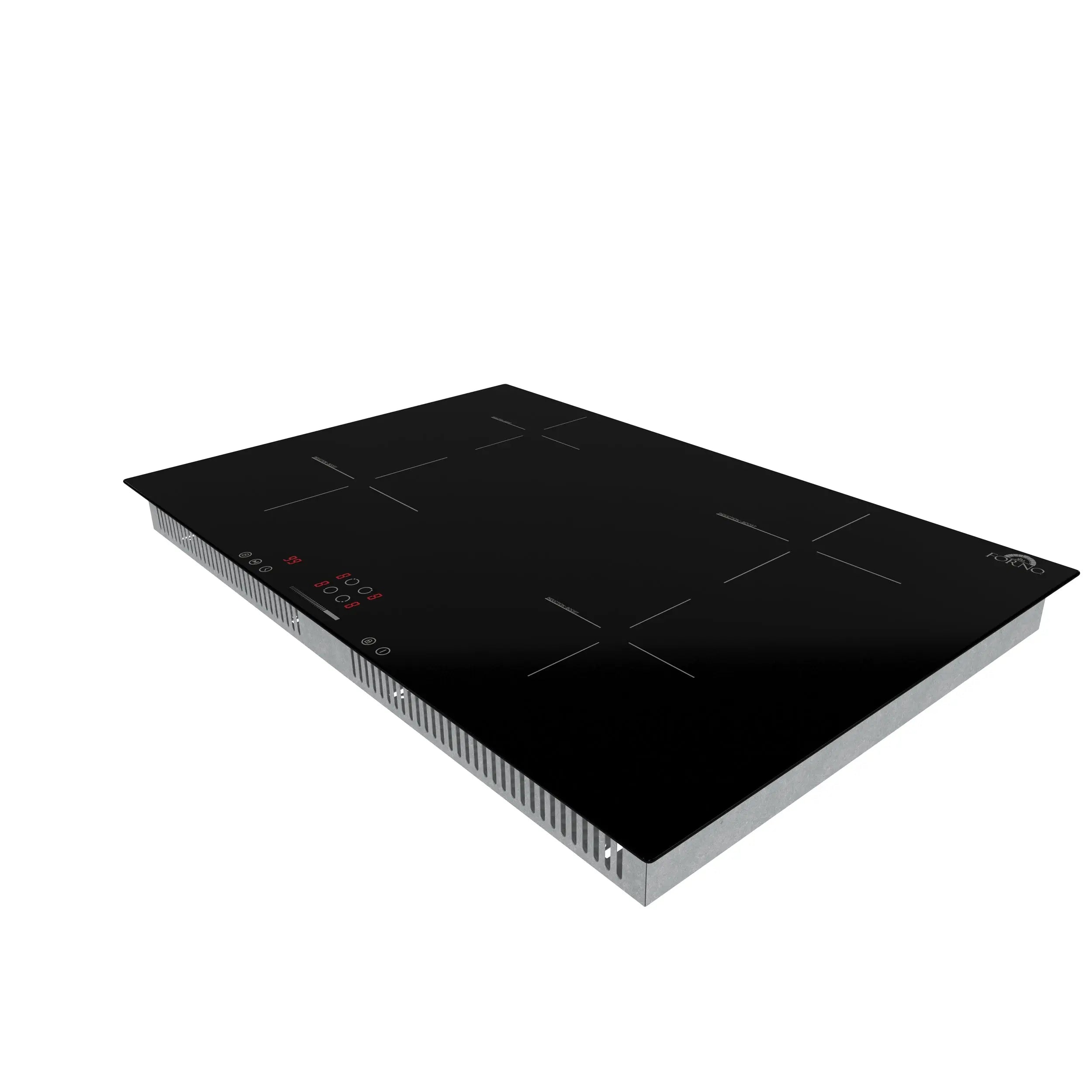 Forno Parco 30-Inch Induction Cooktop, 4 Zones, 7,200W Total Power, Touch Control, 9 Power Levels, Booster Function FORNO