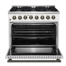 Forno Galiano 36" Freestanding Dual Fuel Range in White FORNO