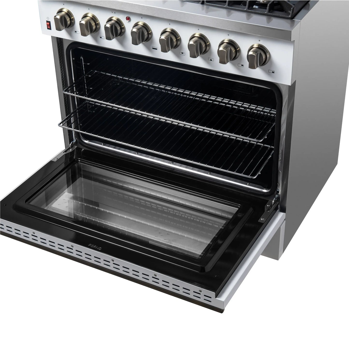 Forno Galiano 36" Freestanding Dual Fuel Range in White FORNO