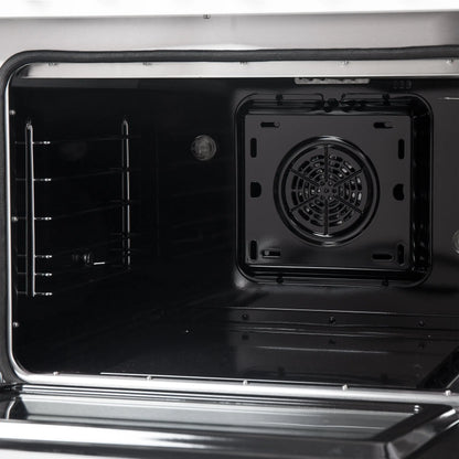 Galiano 48-inch Dual Fuel Range White & Antique Brass Design with 8 Sealed Burners 107,000 BTU, 6.58 cu. ft. double ovens & Griddle FORNO