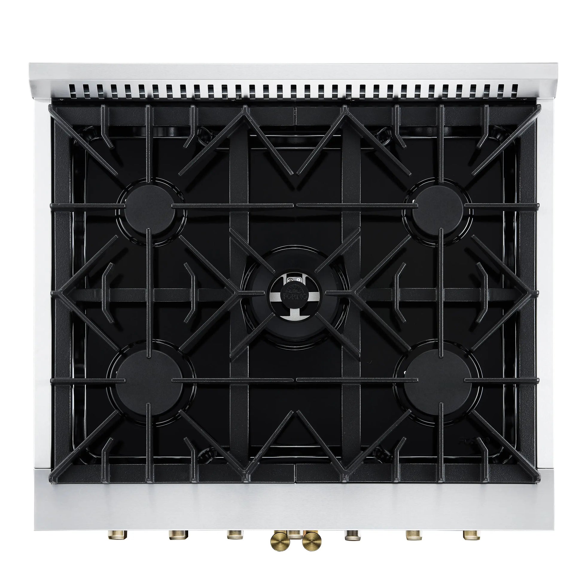 Forno Galiano 30-inch Freestanding French Door Dual Fuel Range Black FORNO