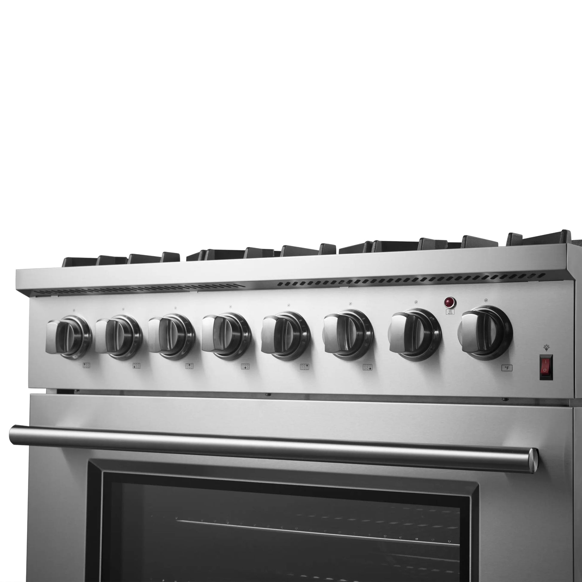 Forno Marco 36-Inch Dual Fuel Range, Stainless Steel, 6 Burners, 67,000 BTU, True Convection Oven, Energy Efficient FORNO
