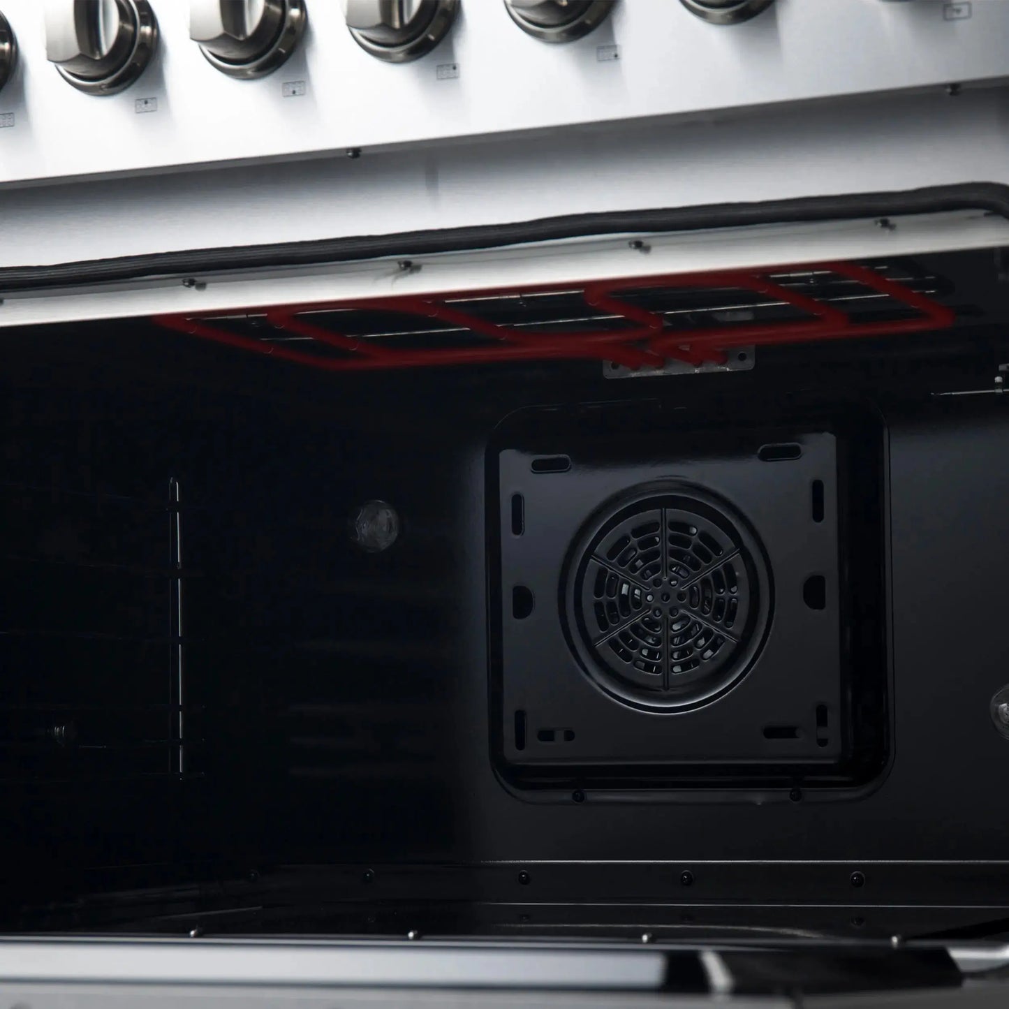Forno Marco 36-Inch Dual Fuel Range, Stainless Steel, 6 Burners, 67,000 BTU, True Convection Oven, Energy Efficient FORNO