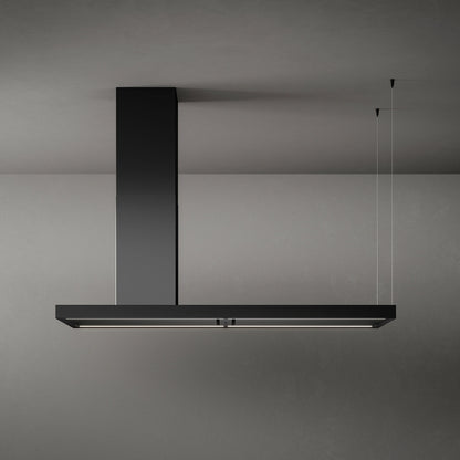 Falmec Elle 70 Inch Matte Black 500 CFM Island Range Hood FDELL70I5SS