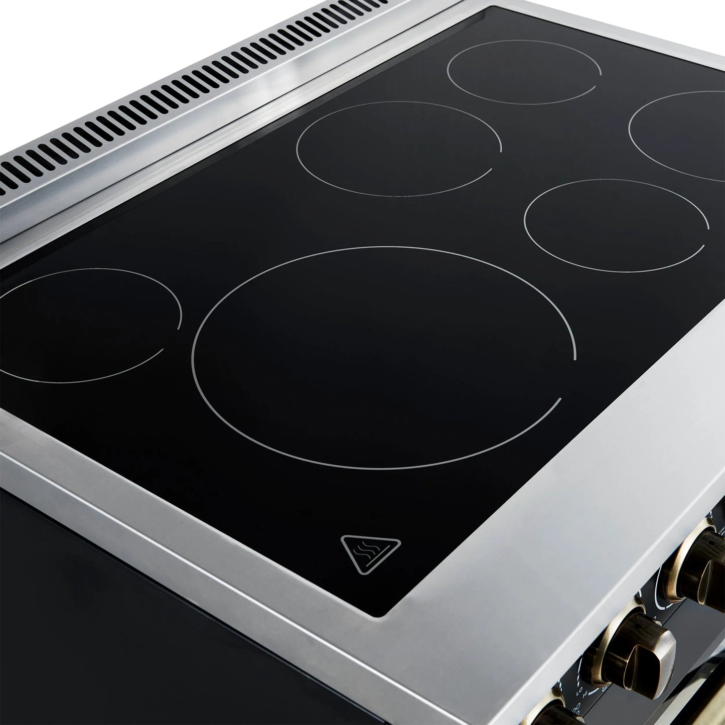 Forno Paolo 36 Inch Black Freestanding Electric Range, Stainless Steel, 5.44 cu.ft, True Convection Oven, Energy Efficient FORNO