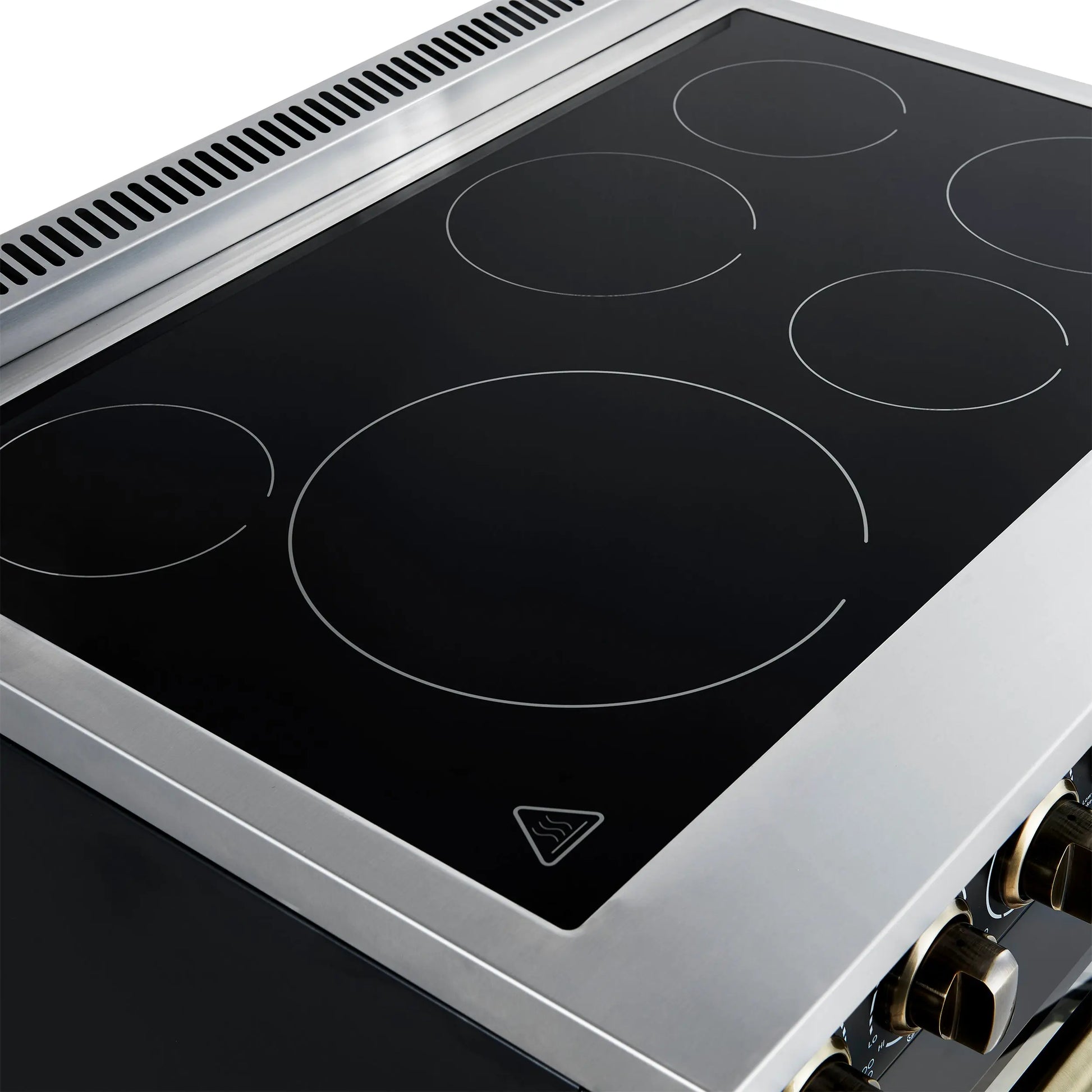 Forno Paolo 36 Inch Black Freestanding Electric Range, Stainless Steel, 5.44 cu.ft, True Convection Oven, Energy Efficient FORNO
