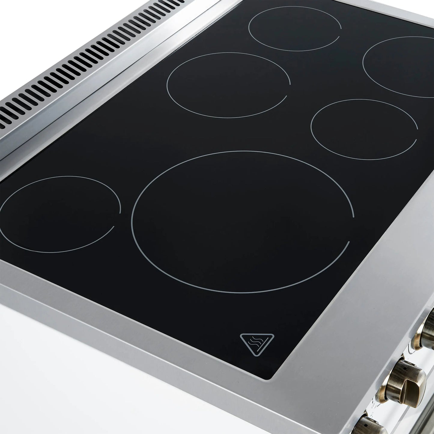 Forno Paolo 36 Inch White Freestanding Electric Range, Stainless Steel, 5.44 cu.ft, True Convection Oven, Energy Efficient FORNO