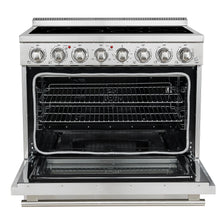 Forno Paolo 36 Inch Freestanding Electric Range, Stainless Steel, 5.44 cu.ft, True Convection Oven, Energy Efficient FORNO