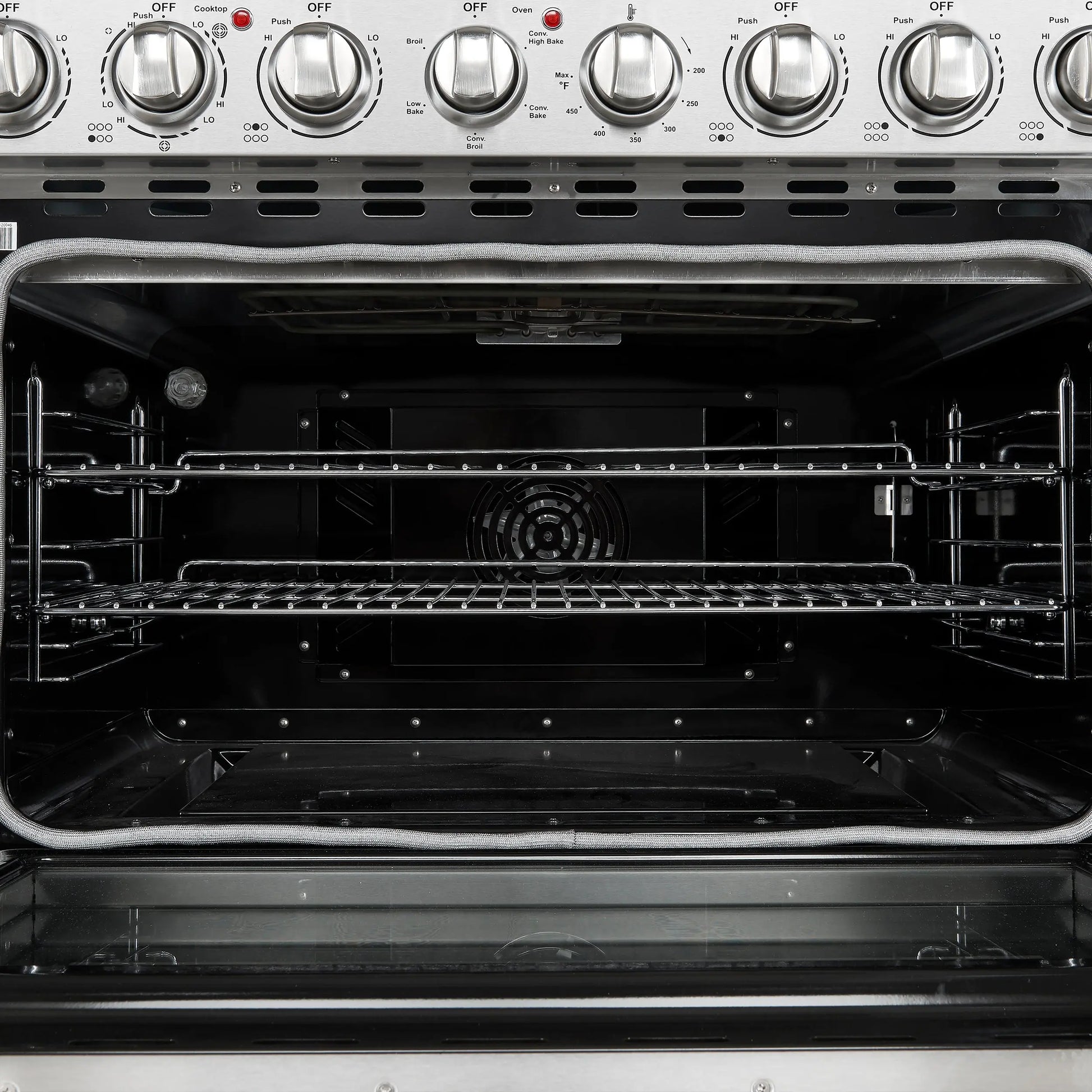 Forno Paolo 36 Inch Freestanding Electric Range, Stainless Steel, 5.44 cu.ft, True Convection Oven, Energy Efficient FORNO