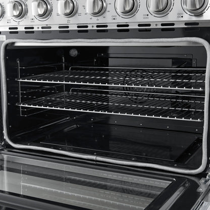 Forno Paolo 36 Inch Freestanding Electric Range, Stainless Steel, 5.44 cu.ft, True Convection Oven, Energy Efficient FORNO