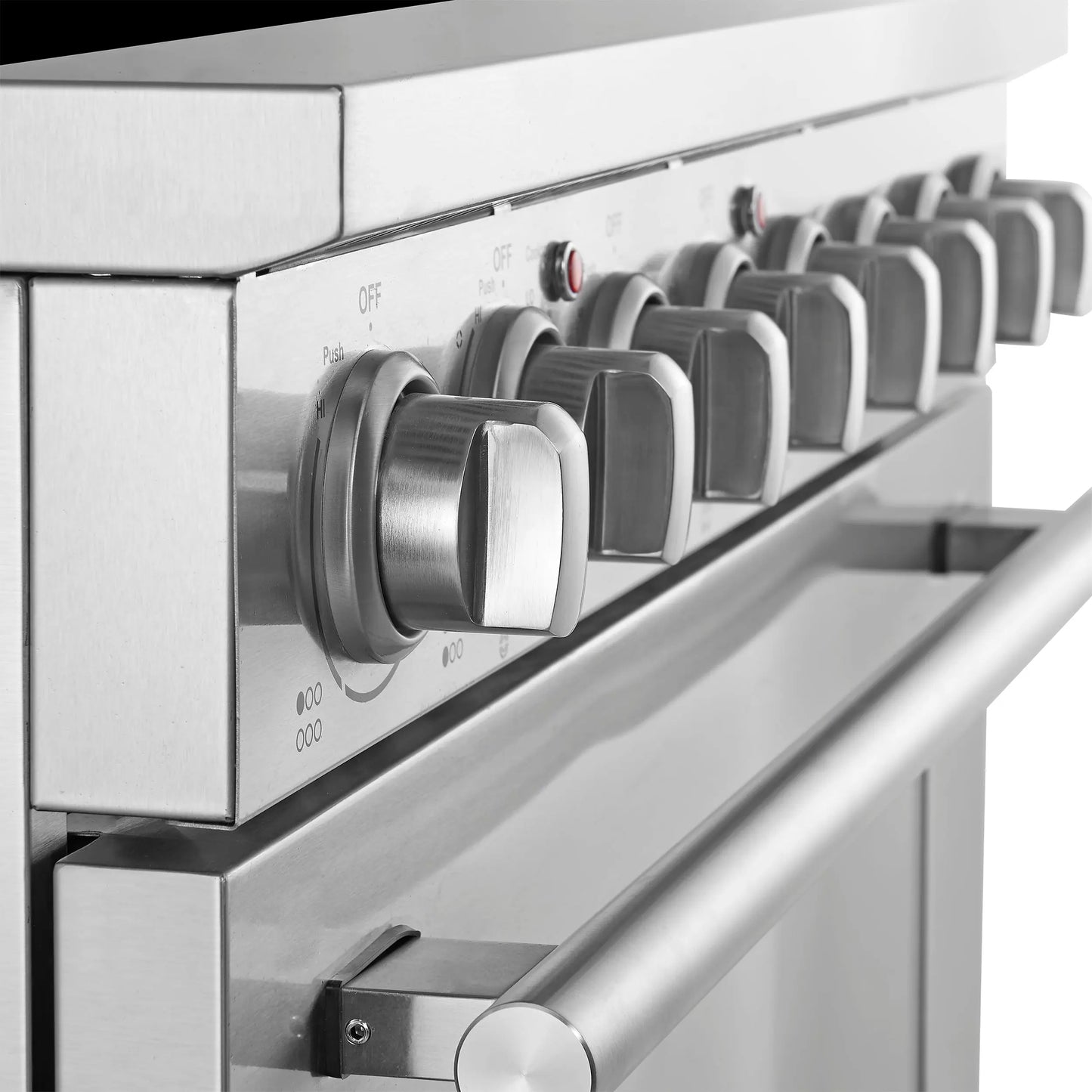 Forno Paolo 36 Inch Freestanding Electric Range, Stainless Steel, 5.44 cu.ft, True Convection Oven, Energy Efficient FORNO
