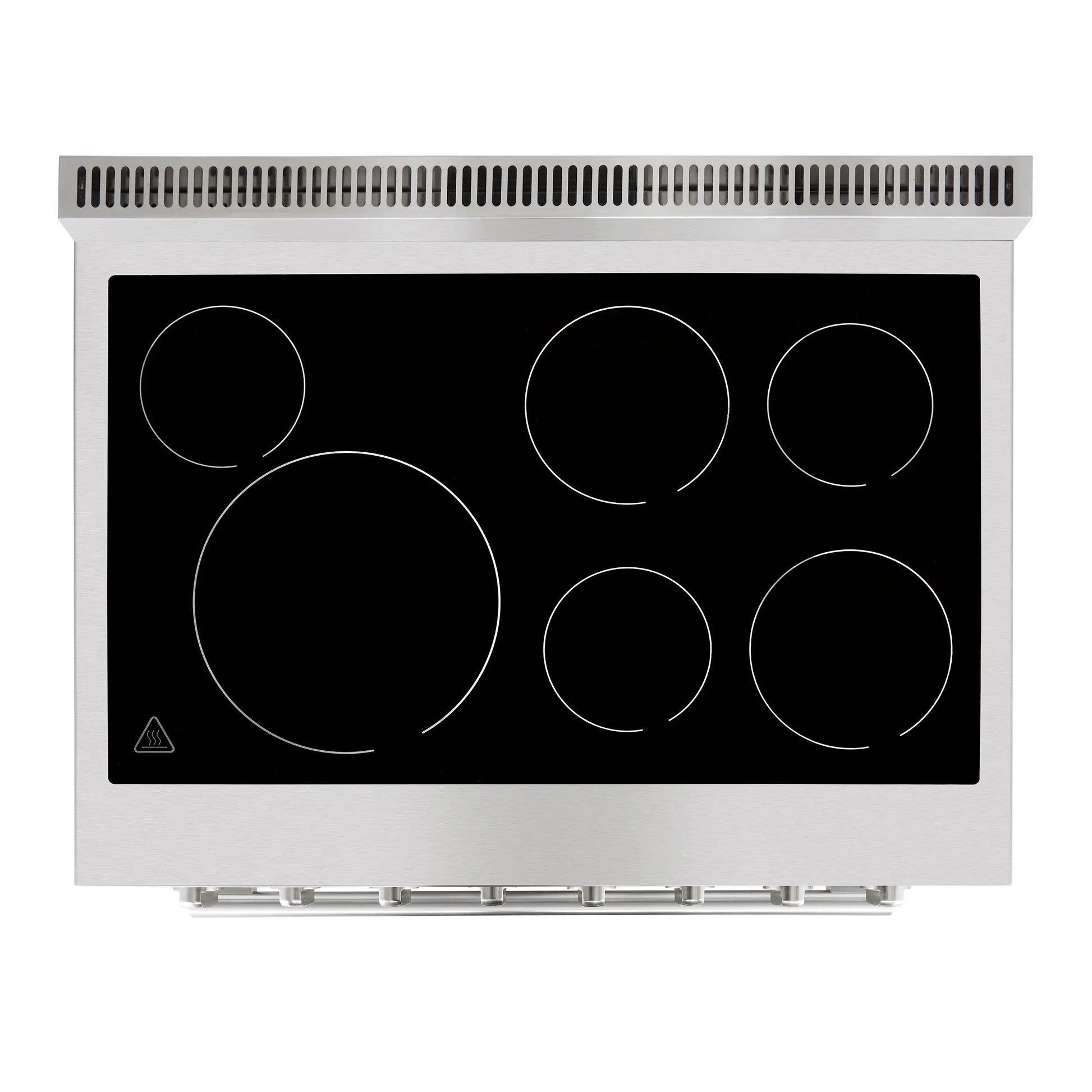Forno Paolo 36 Inch Freestanding Electric Range, Stainless Steel, 5.44 cu.ft, True Convection Oven, Energy Efficient FORNO