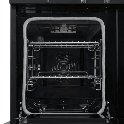 Forno Paolo 48 Inch Freestanding Electric Range in Black with Antique Brass, 6.7 cu.ft, True Convection Oven, Energy Efficient FORNO