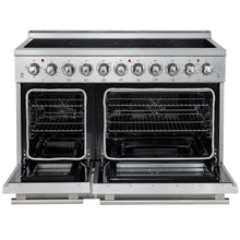 Forno Paolo 48 Inch Freestanding Electric Range, Stainless Steel, 6.7 cu.ft, True Convection Oven, Energy Efficient FORNO